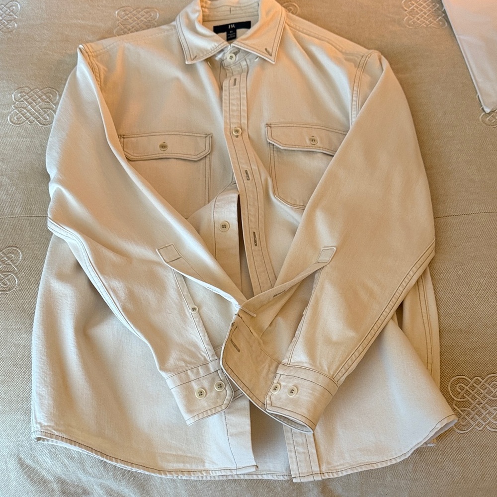 Banana Republic Men's Beige Denim Shirt